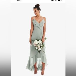 Bridesmaid dress beautiful for special occasion. Flows and light